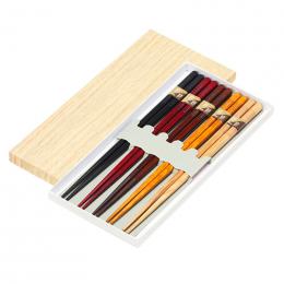 天然木五色箸の商品画像