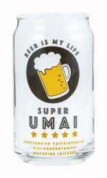 SAN3882-3 缶型グラス SUPER UMAIの商品画像