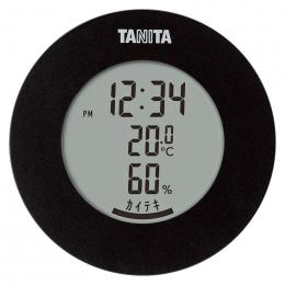 タニタ デジタル温湿度計(丸型デザイン)　ブラックの商品画像