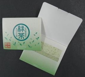 あぶらとり紙緑茶配合タイプ(パッケージオリジナル仕様)の商品画像