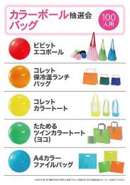 カラーボール抽選会 バッグ(100人用)の商品画像