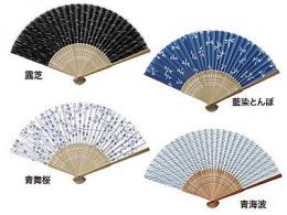 すす竹和扇子 青海波の商品画像
