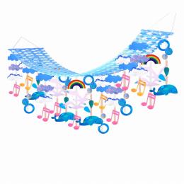 [店舗装飾品] 夏空クジラプリーツハンガーの商品画像