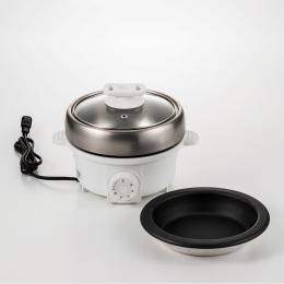 「プチ・プレジール」電気ミニグリル鍋(ホワイト)の商品画像