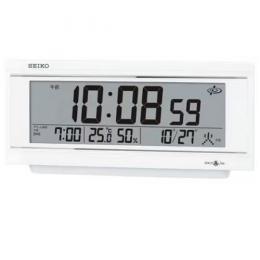 セイコークロック GP501W デジタル時計 スペースリンク 衛星電波置時計 温湿度計表示 電子音アラーム(スヌーズ付) ライト付 (各種記念品向けに名入れ対応可能)の商品画像