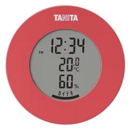 タニタ TT-585 デジタル温湿度計 ピンク (各種記念品向けに名入れ対応可能)の商品画像