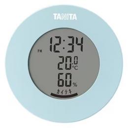 タニタ TT-585 デジタル温湿度計 ライトブルー (各種記念品向けに名入れ対応可能)の商品画像