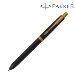 PARKER パーカー  ギフト包装 レーザー名入れ対応・ソネット　オリジナル　　S111306020　ラックブラック　GT　複合筆記具(ボールペン黒、赤+シャープペン)の商品画像