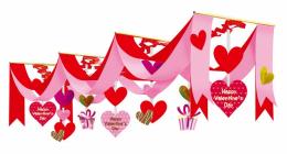 [店舗装飾品] ラブリーギフトバレンタインDXペナントの商品画像