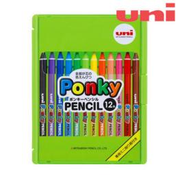三菱　ポンキーペンシル 12色セット　色鉛筆の商品画像
