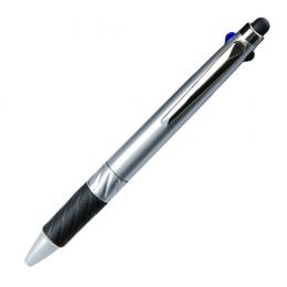 タッチペン付3色ボールペン(シルバー)の商品画像