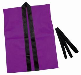 カラー不織布ハッピ袖なし(帯付)J紫　※個人宅配送不可の商品画像