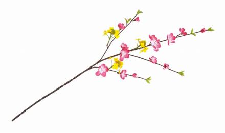 [店舗装飾品]ミックススプレイ　菜の花/桃の商品画像