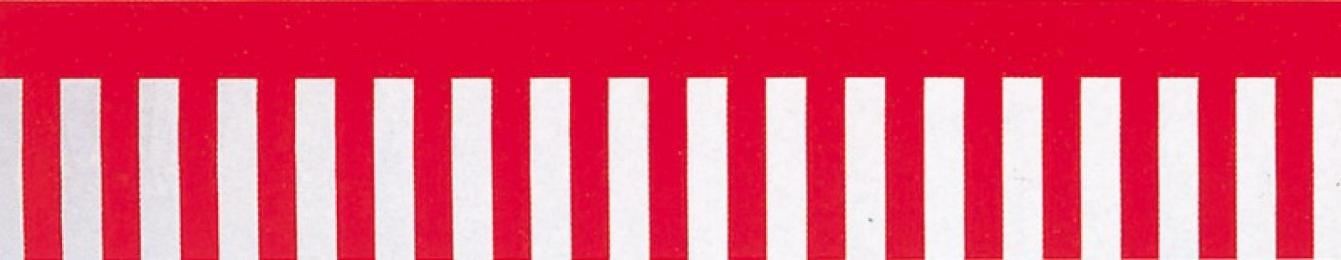 [店舗装飾品]ビニール紅白幕　50m巻の商品画像