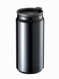 缶型サーモステンレスタンブラー ブラックの商品画像