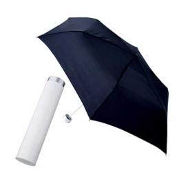 スリムボトルUV折りたたみ傘　ホワイト×ネイビーの商品画像
