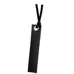 本革スリムしおり(黒)の商品画像