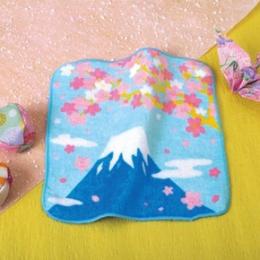 桜ひらり 富士山ハンドタオルの商品画像