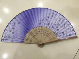 シルク扇子 撫子 婦人用柄の商品画像