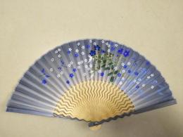 シルク扇子 リーフ 婦人用柄の商品画像