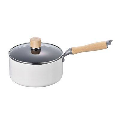 白いパン 片手鍋18cm 鍋 フライパン ケトル お店がどっとこむ ノベルティ商品 0sk