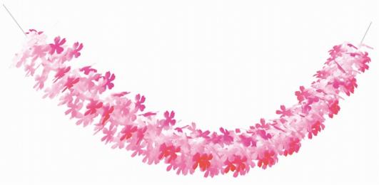 [店舗装飾品]　25段桃色桜ガーランドの商品画像