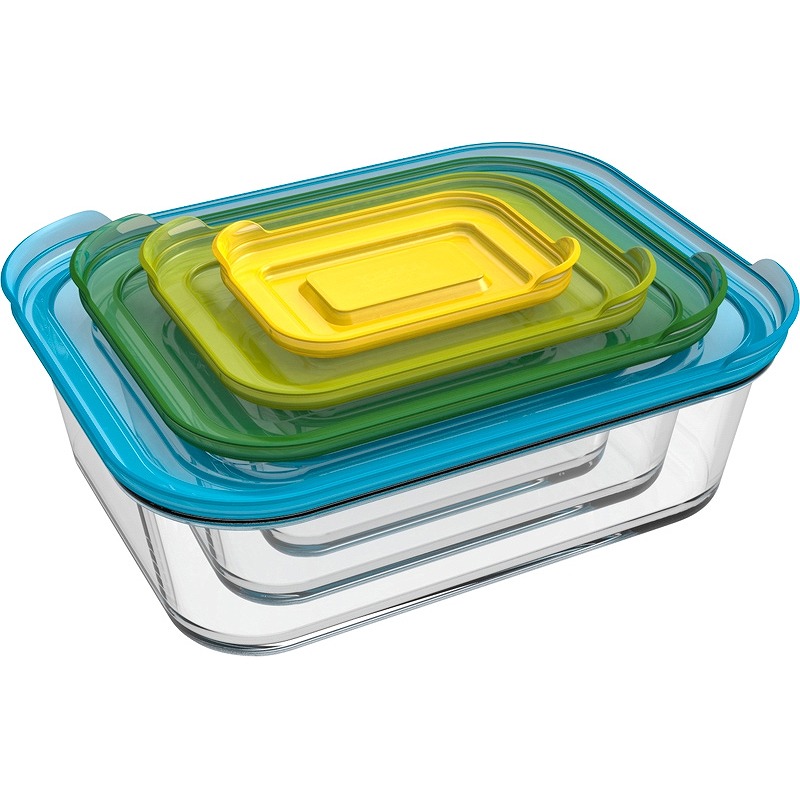 ジョセフジョセフ ネストガラスストレージ4ピースセット 整理 保存 お店がどっとこむ 景品 ギフト 1lr