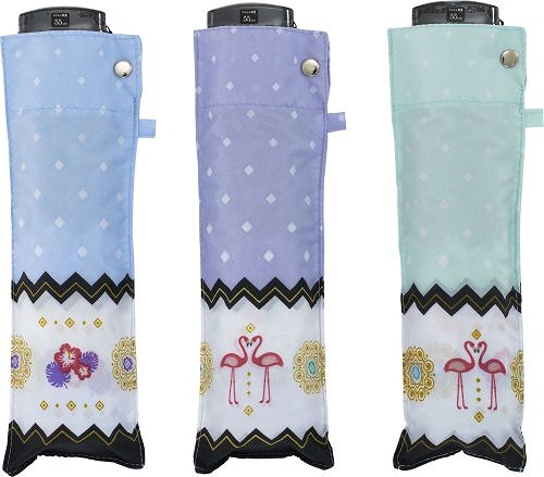 55ミニフラット フラミンゴ 女性用折り畳み傘 お店がどっとこむ 記念品 ギフト 1sa