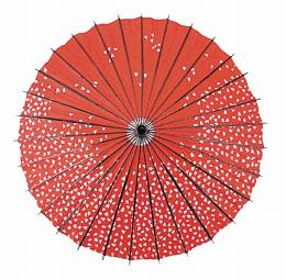 [店舗装飾品]踊り傘 桜 赤の商品画像