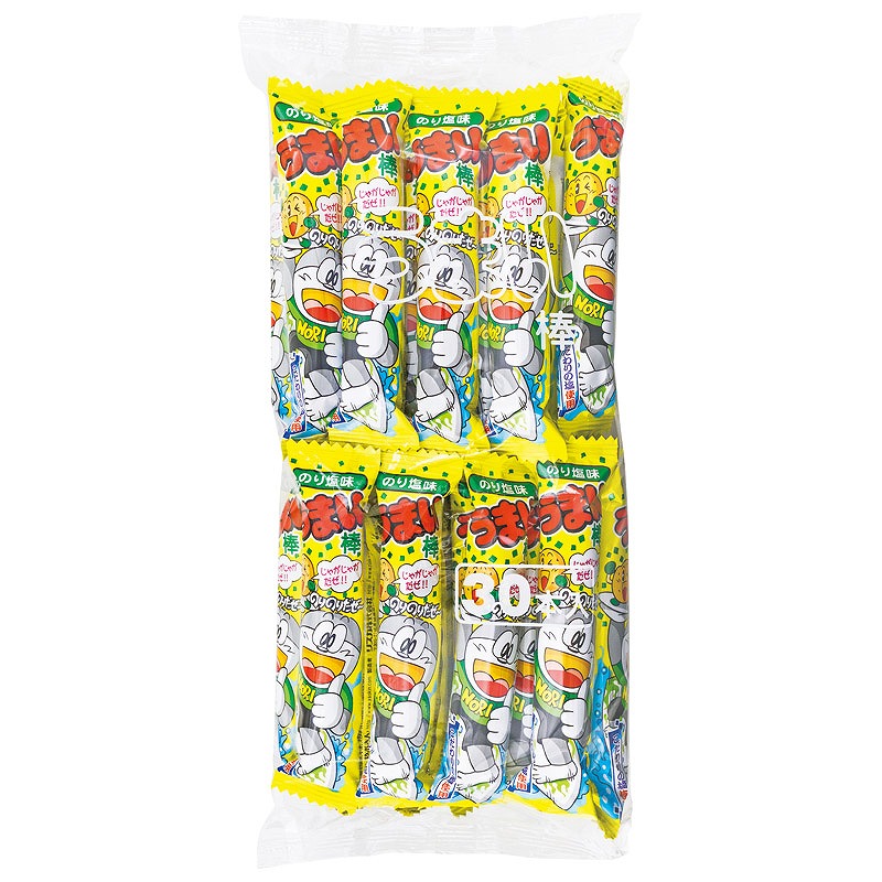 うまい棒 30本入り のり塩味 駄菓子 お菓子 お店がどっとこむ 景品 まとめ買いお見積歓迎 A21te298516