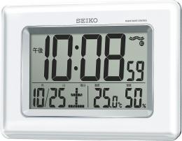 セイコー　温湿度計付き掛置兼用デジタル電波時計の商品画像