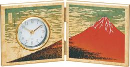 金箔 屏風時計 赤富士の商品画像