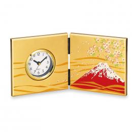 箔工芸大和屏風時計赤富士の商品画像