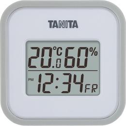 タニタ デジタル温湿度計 グレーの商品画像