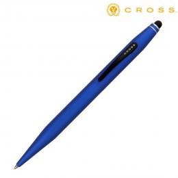 CROSS クロス ギフト包装 レーザー名入れ対応・テックツー　AT0652-6　メタリックブルー　ボールペン+スタイラスの商品画像