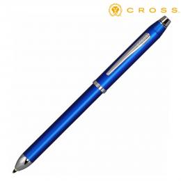 CROSS クロス ギフト包装 レーザー名入れ対応・テックスリー　NAT0090-8ST　メタリックブルー　(ボールペン黒+赤+シャープペンシル0.5mm)の商品画像