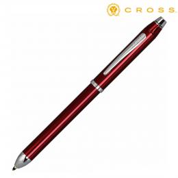 CROSS クロス ギフト包装 レーザー名入れ対応・テックスリー　NAT0090-13ST　トランスルーセントレッド　(ボールペン黒+赤+シャープペンシル0.5mm)の商品画像