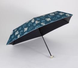 京都くろちく・晴雨兼用折りたたみ傘(花と鳥)の商品画像