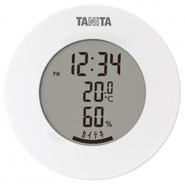 タニタ デジタル温湿度計(丸型デザイン)　ホワイトの商品画像