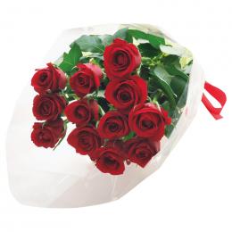 バラの花束12本　赤の商品画像