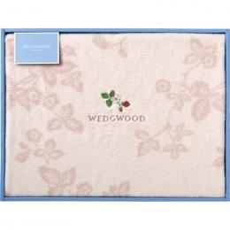 ウェッジウッド　ワイルドストロベリー　綿毛布(毛羽部分)　ピンクの商品画像