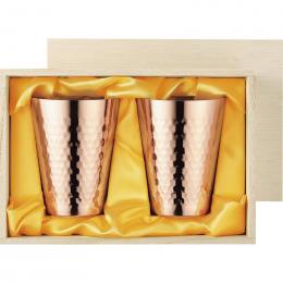 食楽工房　純銅タンブラー350ml ペア(木箱入)の商品画像