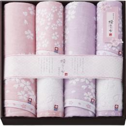 今治製タオル　桜おり布　バスタオル2P&フェイスタオル4Pの商品画像