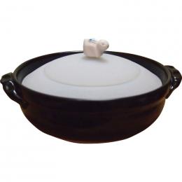 シリコンふた付き 土鍋　黒の商品画像