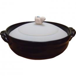 シリコンふた付き 土鍋(L)　黒の商品画像