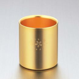 「金の贅 桜」18-8ステンレスW構造タンブラー金メッキ仕上げ250ml(桜)の商品画像
