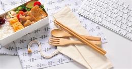 プラスチックスマート ナチュラルカトラリーセットの商品画像