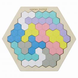 イクモク木製知育パズル 六角形の商品画像