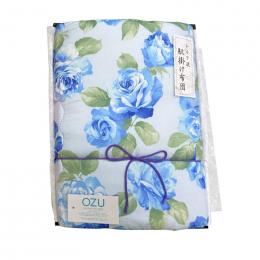 OZUシルク混肌布団　ブルーの商品画像