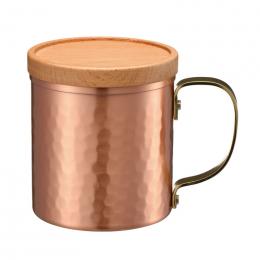 純銅手付きカップ360ml(蓋付)の商品画像